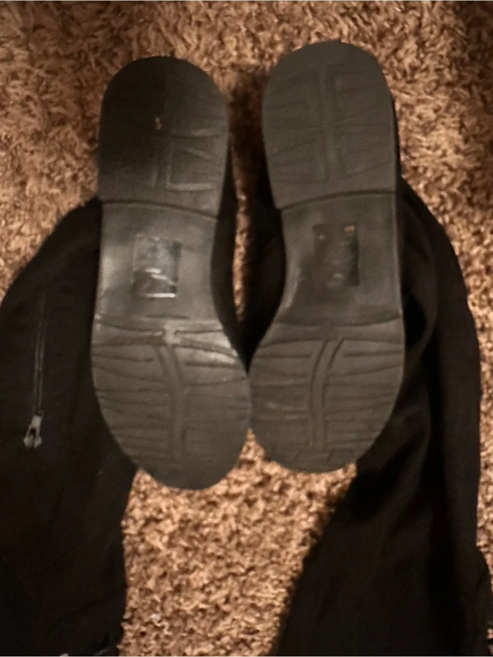 Black knee high boots